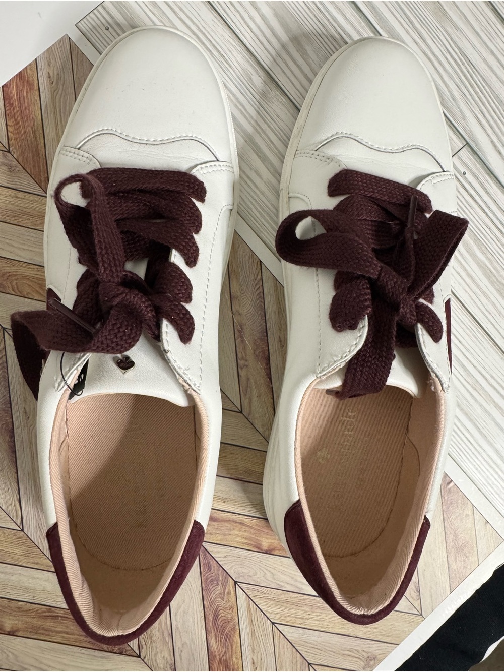 kate spade Sneakers with Burgundy Laces